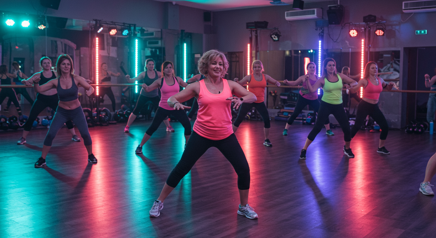 Аэробный блок под музыку